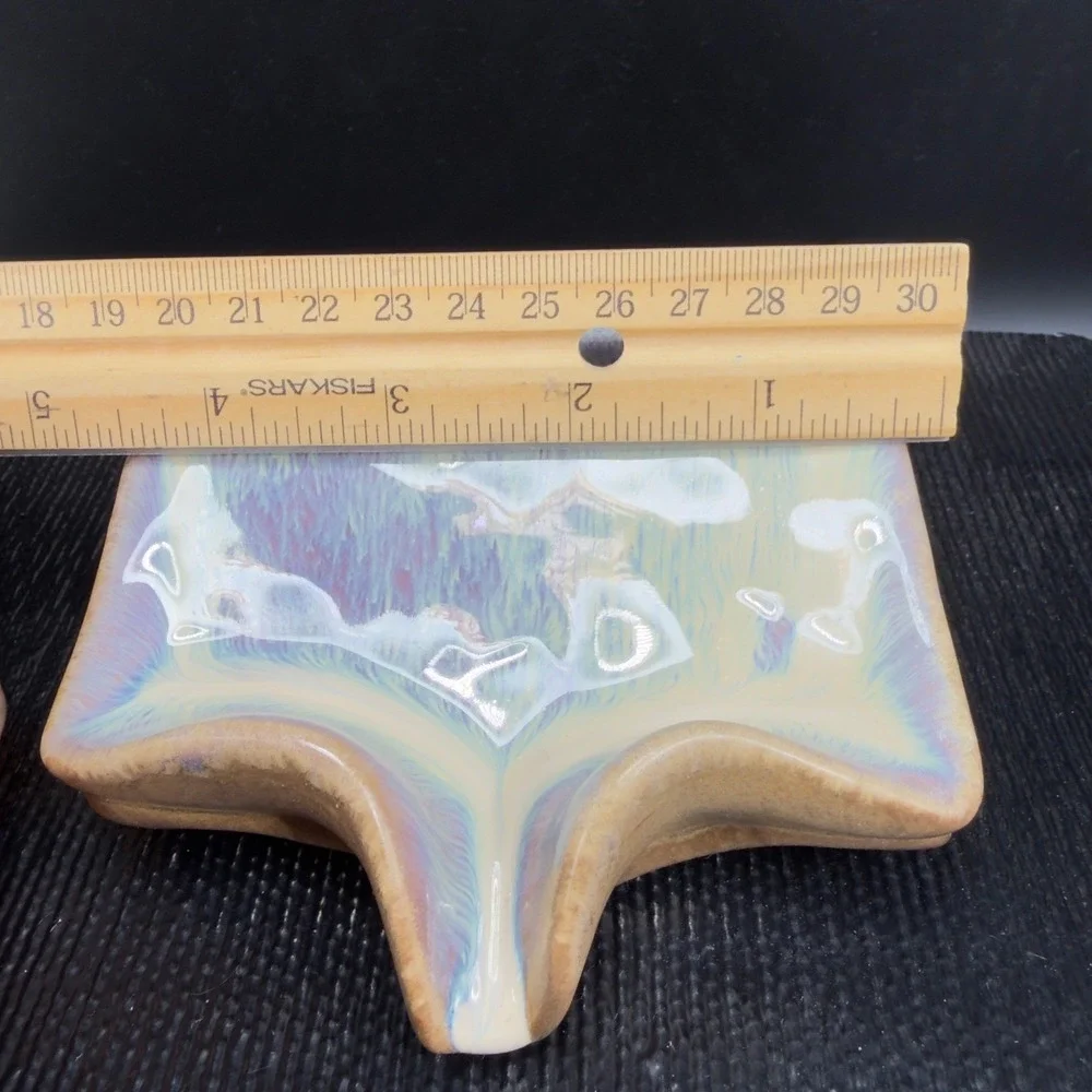 Artisan Drip Ceramic‎ Spoon Rest Pottery Kitchen Utensil Sponge Holder DripSpout